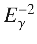 $$E_\gamma ^{-2}$$