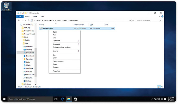 A figure shows the Windows File Explorer.