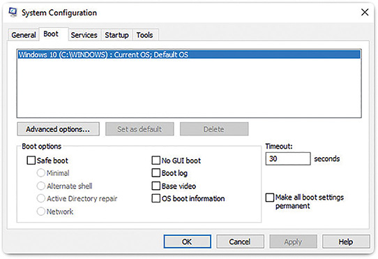 A screenshot shows a System Configuration window.