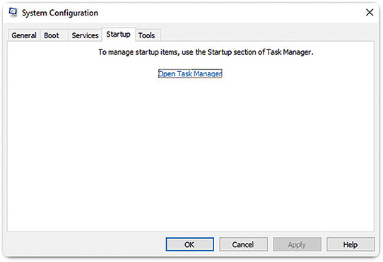 A screenshot shows the System Configuration dialog box.