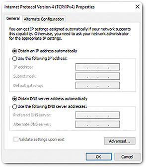 A screenshot shows the Internet Protocol Version 4 (TCP/IPv4) properties window.