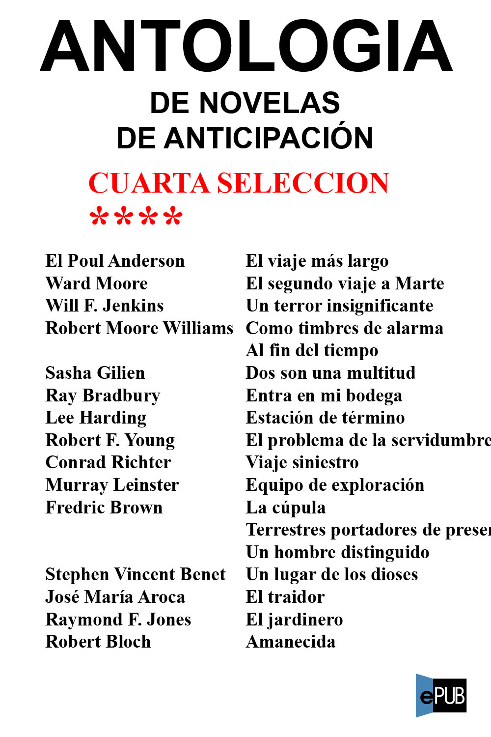 Antología de novelas de anticipación IV