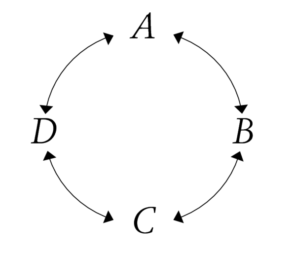 FIG. 1.3. Relazione causale circolare.