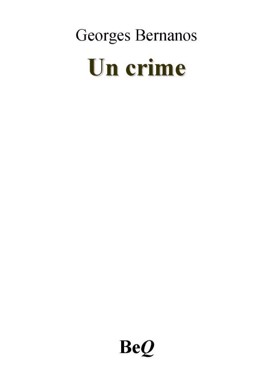 Un crime