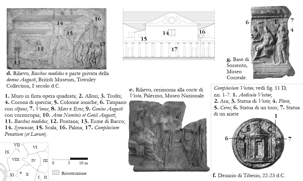 Fig. 12. (segue) Rilievi, quasi fotografie. Domus Augusti.