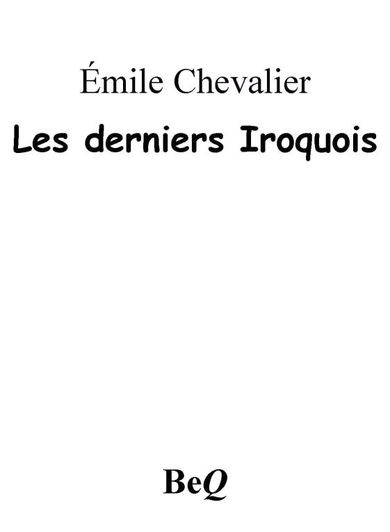 Les derniers Iroquois