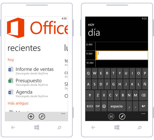 Estilo de diseño visual en Windows Phone