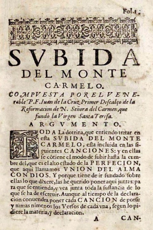 Subida del Monte Carmelo