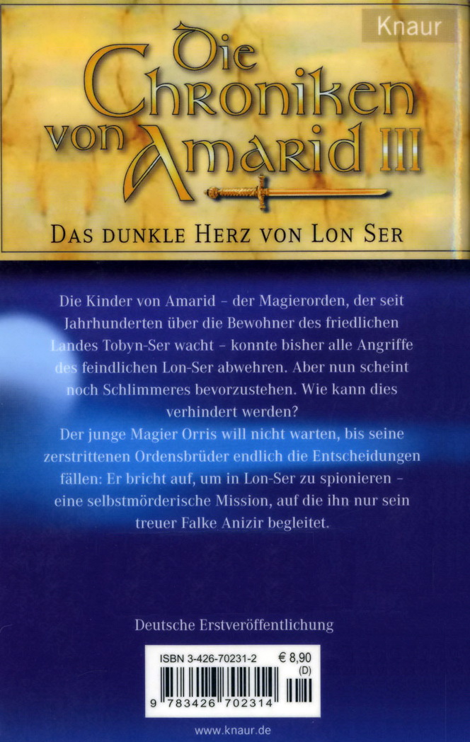 Die Chroniken von Amarid 03 - Das dunkle Herz von Lon Ser