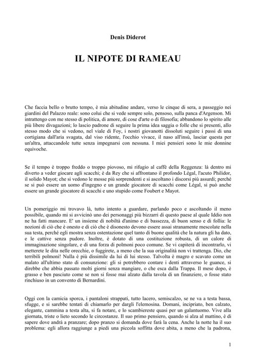 Il nipote di Rameau