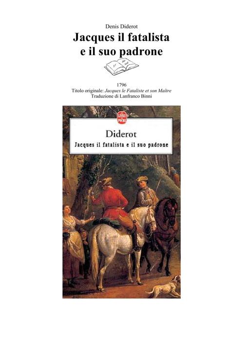 Jacques il Fatalista e il suo padrone