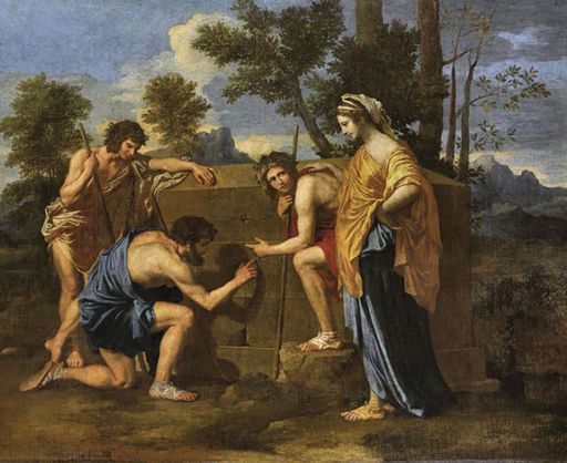 Nicolas Poussin,I pastori dell’Arcadia, 1640 ca, olio su tela, cm 87