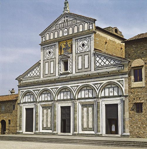 Facciata di San Miniato al Monte, XI-XII secolo, Firenze 