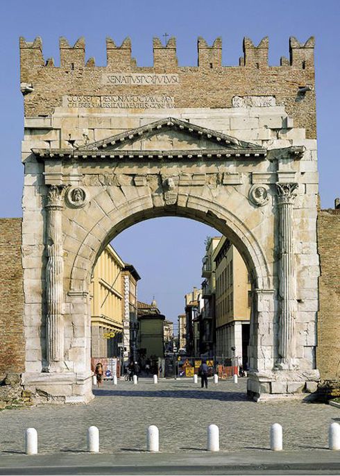 Arco di Augusto, I secolo a.C., Rimini 