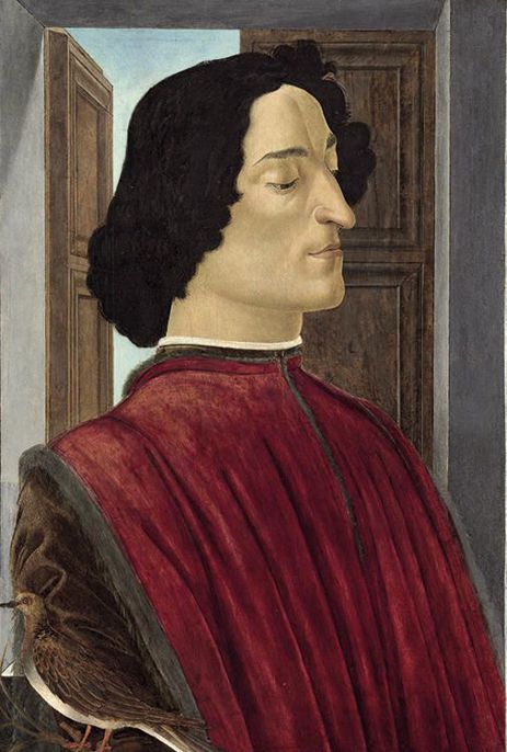 Sandro Botticelli,Ritratto di Giuliano de’ Medici, 1478-1480, tempera su tavola, cm 105,7