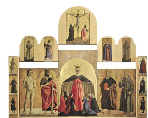 Piero della Francesca,Polittico della Misericordia, 1444-1464, olio e tempera su tavola, cm 273