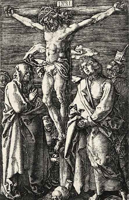 Albrecht Dürer,Crocifissione, 1511, incisione, cm 46