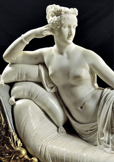 Antonio Canova,Paolina Borghese, particolare, 1805-1808, marmo, cm 160