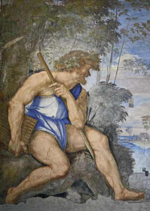 Sebastiano del Piombo,Polifemo, 1512 ca, affresco, Roma, Villa Farnesina 