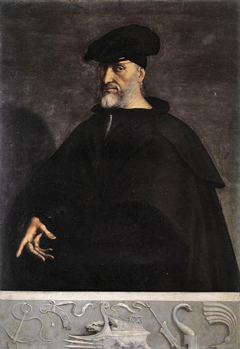 Sebastiano del Piombo,Ritratto di Andrea Doria, 1526, olio su tela, cm 153