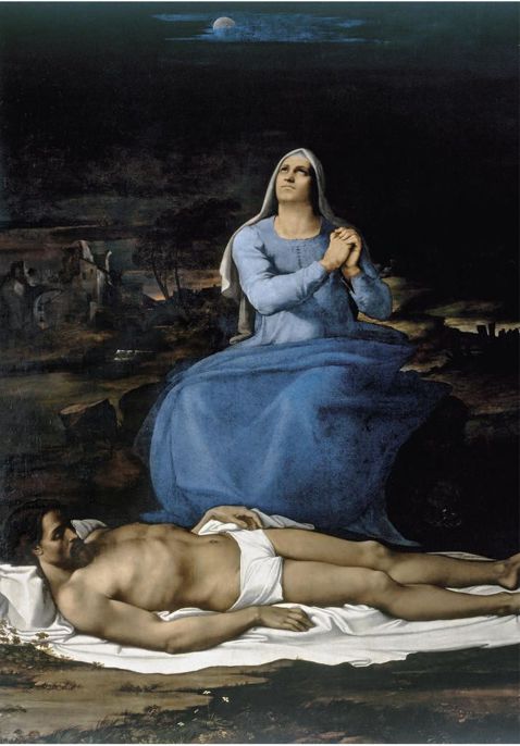 Sebastiano del Piombo,Pietà, 1515-1516, olio su tavola, cm 260