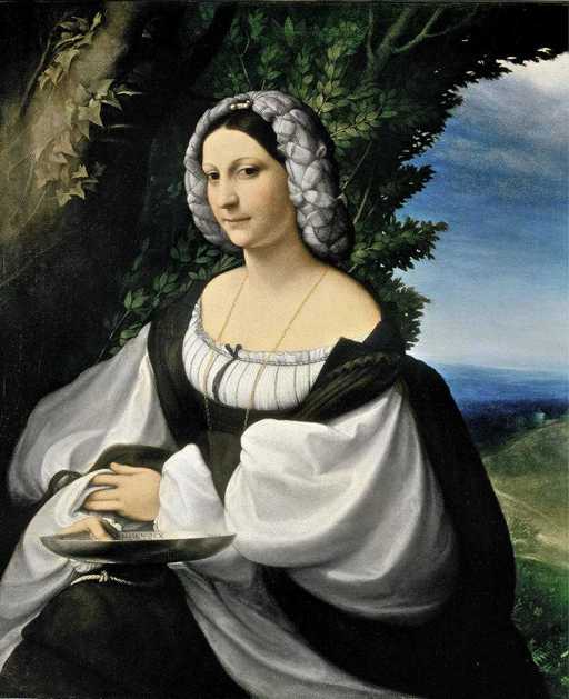 Correggio,Ritratto di gentildonna, 1518 ca, olio su tela, cm 103