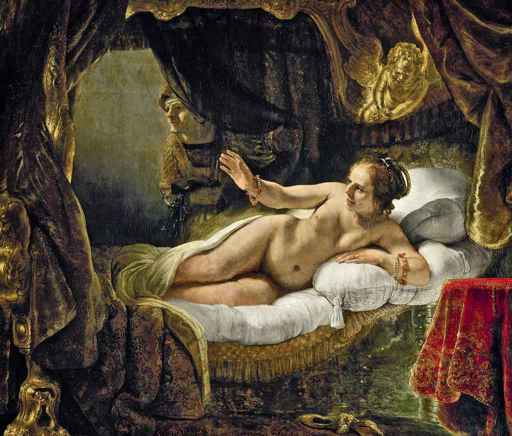 Rembrandt,Danae, 1636, olio su tela, cm 185