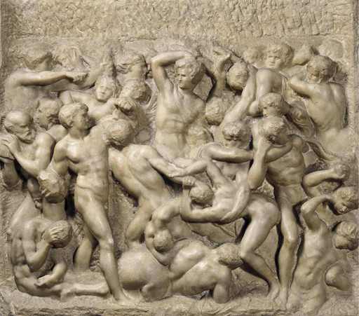 Michelangelo,Centauromachia, 1490-1492, marmo, cm 80