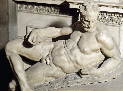 Michelangelo,Il Crepuscolo, Tomba di Lorenzo de’ Medici, 1524-1531, marmo, Firenze, San Lorenzo, Sagrestia Nuova 