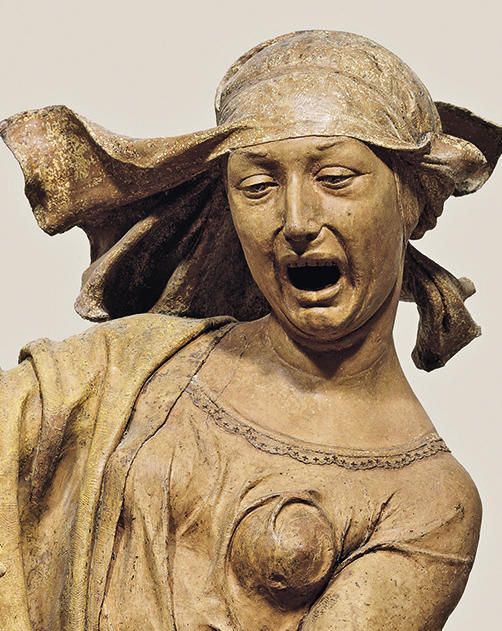 Niccolò dell’Arca,Compianto sul Cristo morto, particolare, 1463, terracotta, Bologna, Santa Maria della Vita 