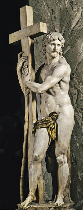 Michelangelo,Cristo Risorto, 1518-1521, marmo, altezza cm 205, Roma, Santa Maria sopra Minerva 