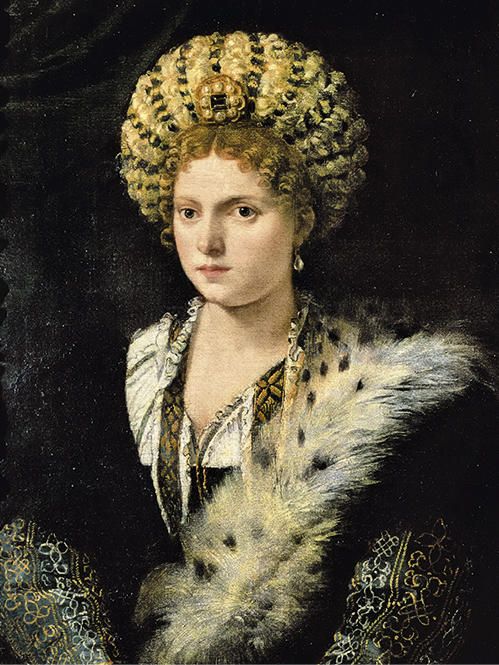 Tiziano,Isabella d’Este, 1534-1536 ca, olio su tela, cm 102