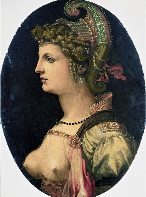 Francesco Bachiacca,Vittoria Colonna, 1535-1540, olio su tavola, cm 102,5