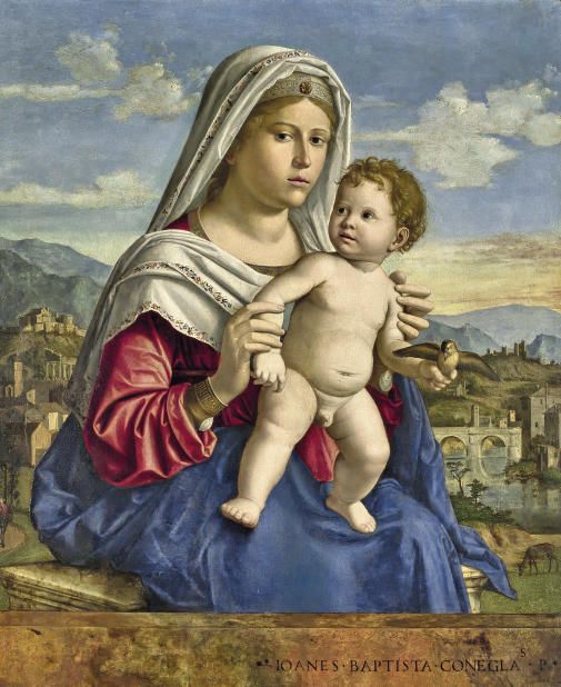 Cima da Conegliano,Madonna con il Bambino, intero, 1505 ca, olio su tavola, cm 53