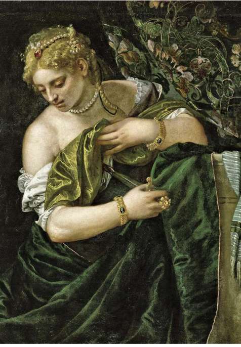 Veronese,Lucrezia romana, 1585, olio su tela, cm 109