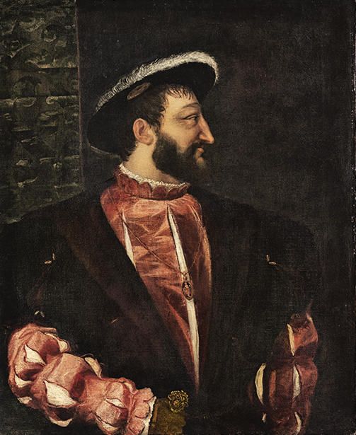 Tiziano,Ritratto di Francesco I, 1538, olio su tela, cm 109