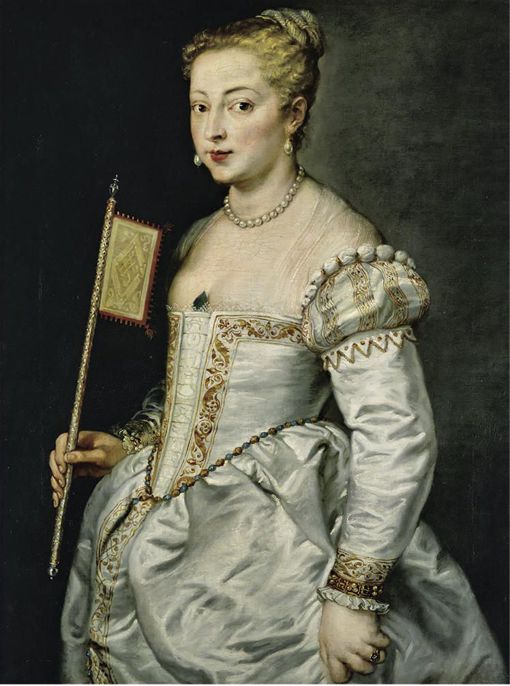 Pieter Paul Rubens,Dama con ventaglio, 1612-1614, olio su tela, cm 96