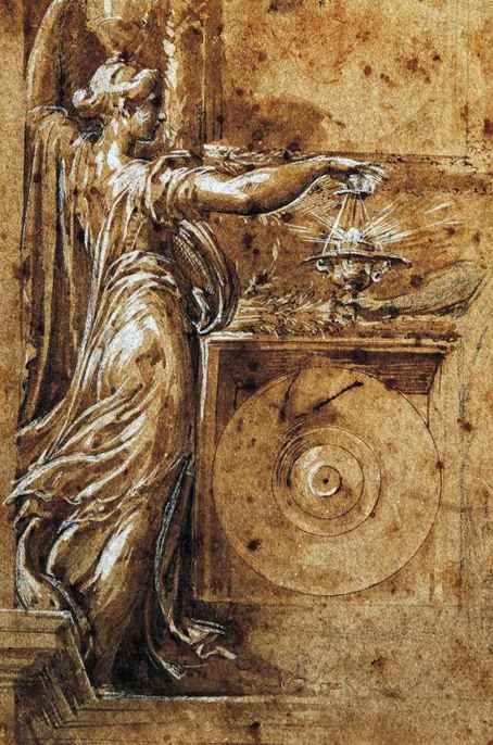 Parmigianino,Canefore,Studio per la Steccata, 1534-1535, inchiostro su carta, cm 42