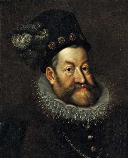 Hans von Aachen,Ritratto di Rodolfo II, 1590 ca, cm 60