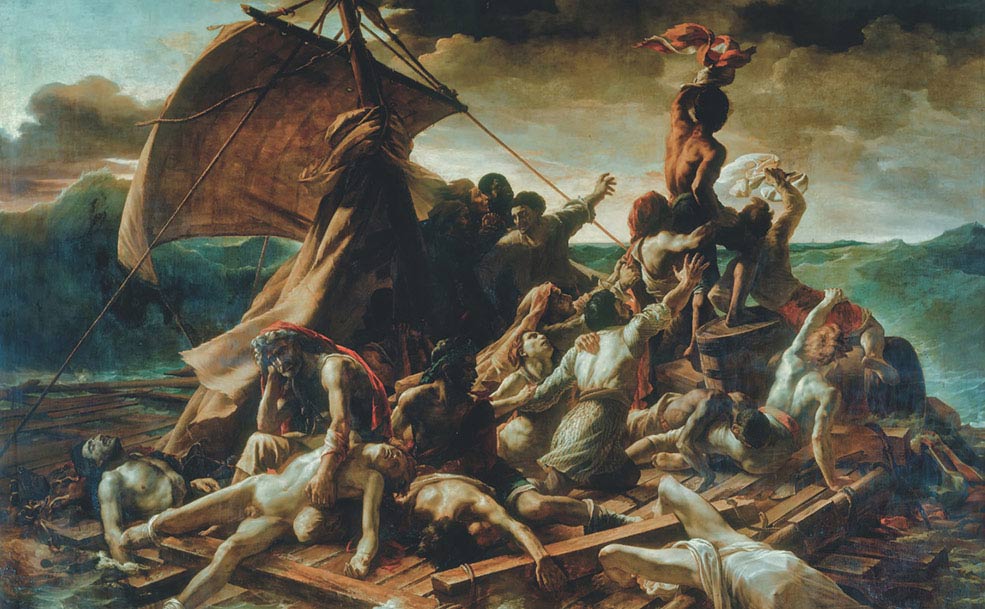 Théodore Géricault, La zattera della Medusa, 1819, olio su tela, cm 491×716, Parigi, Musée du Louvre