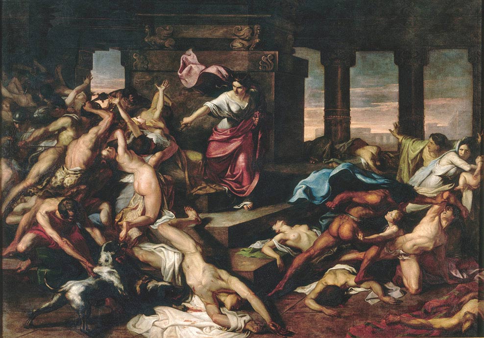 Xavier Sigalon, Atalia, 1827, olio su tela, cm 428×600, Nantes, Musée des Beaux-Arts