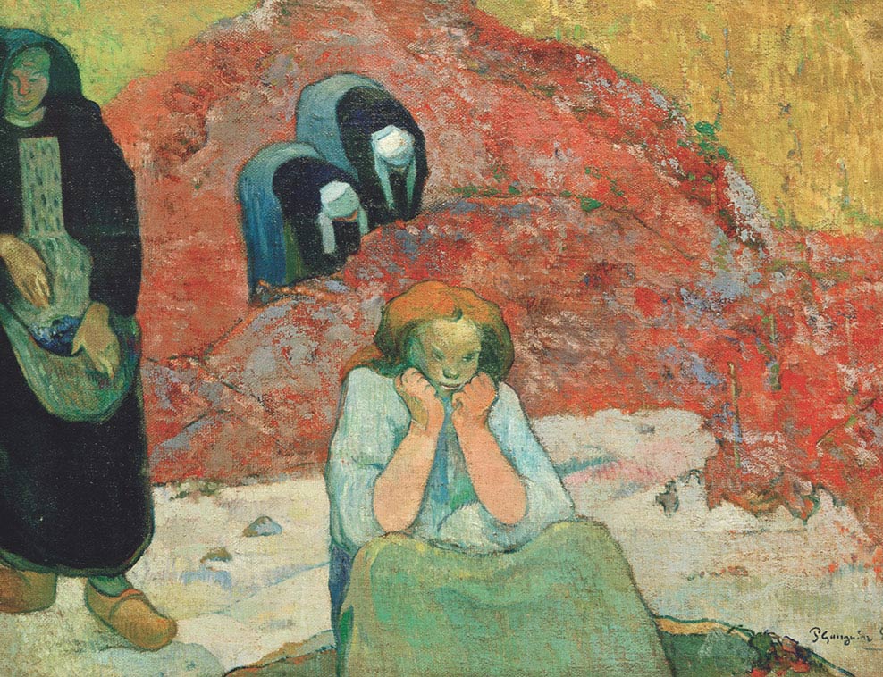 Paul Gauguin, Angoscia umana, 1888, olio su tela, cm 73×93, Copenaghen, Ordrupgaardsamlingen