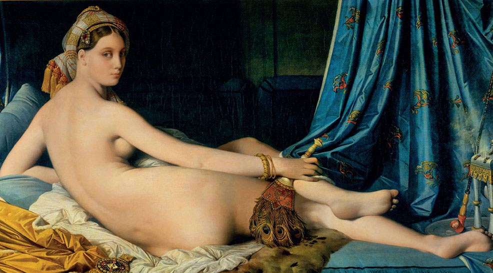 Jean-Auguste-Dominique Ingres, La grande odalisca, 1814, olio su tela, cm 91×162, Parigi, Musée du Louvre