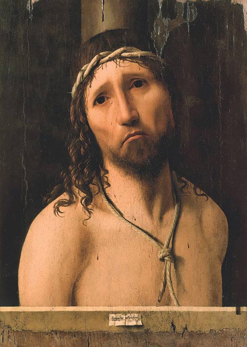 Antonello da Messina, Ecce homo, 1473 ca, olio su tavola, cm 48,5×38, Piacenza, Galleria Alberoni