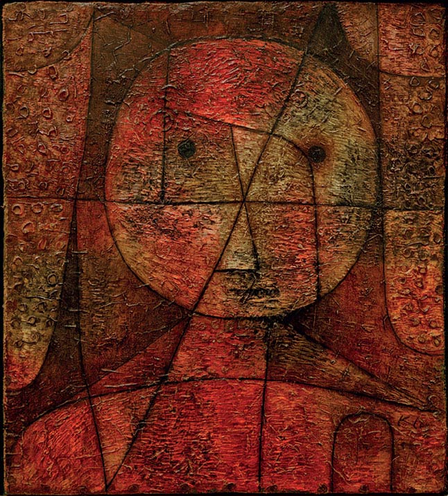 Paul Klee, Gezeichneter (L’uomo segnato), 1935, olio e acquerello su garza incollata su cartoncino, cm 30,5×27,5, Düsseldorf, Kunstsammlung Nordrhein-Westfalen