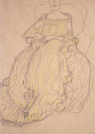 Gustav Klimt, Adele Bloch-Bauer, 1911, matita su carta, cm 56,7×37,2, New York, Neue Galerie New York