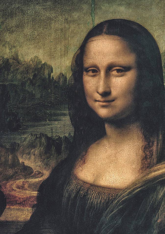 Leonardo da Vinci, Ritratto di Monna Lisa del Giocondo (La Gioconda), particolare, 1503-1505, olio su tavola, cm 77×53, Parigi, Musée du Louvre