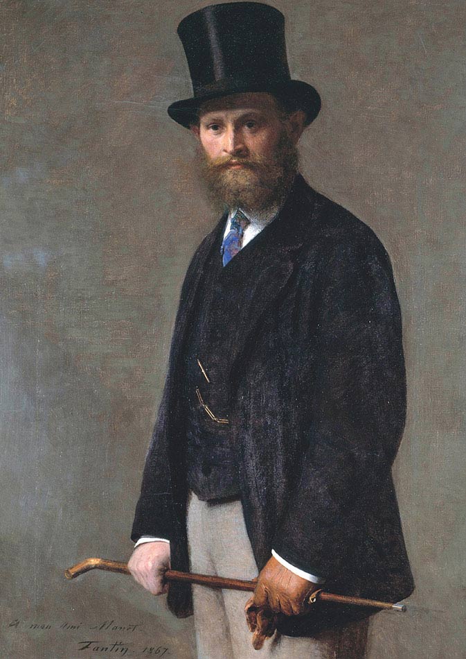 Henri Fantin-Latour, Ritratto di Édouard Manet, 1867, olio su tela, cm 117,5×90, Chicago, The Art Institute