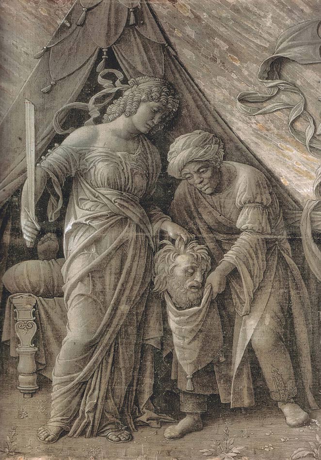 Andrea Mantegna, Giuditta con la testa di Oloferne, 1495-1500, tempera su tela, cm 48,1×36,7, Dublino, The National Gallery of Ireland