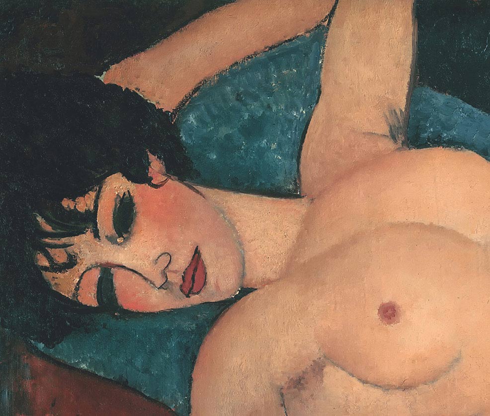 Amedeo Modigliani, Nudo disteso, 1917, olio su tela, cm 60×92, Collezione privata